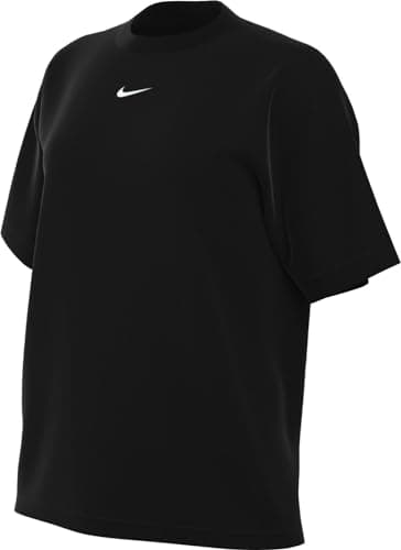 Image of NIKE FD4149-010 W NSW TEE ESSNTL LBR T-Shirt Women's Black/White Size S