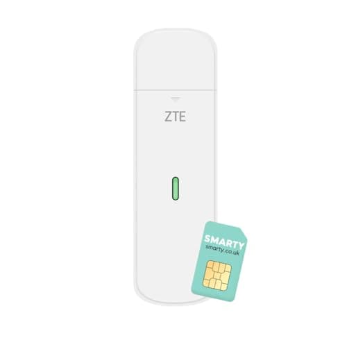 Image of ZTE MF833 4G LTE USB WiFi Dongle Unlocked – Mobile Broadband Adapter with SIM Slot, Plug & Play Internet for Travel, Home & Business, Multi-Band, 2-Year Warranty