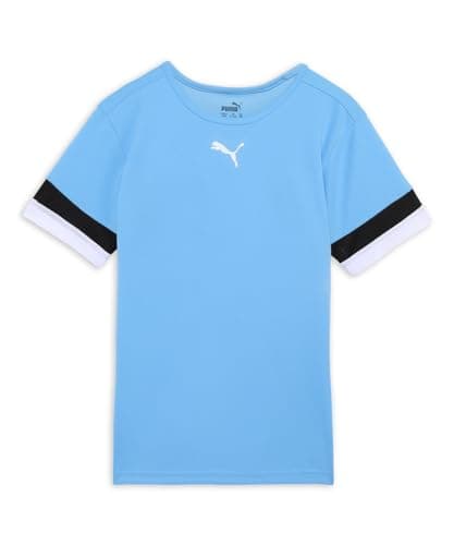Image of PUMA Unisex Kids Teamrise Jersey Jr Football Shirt, Team Light Blue-puma Black-puma White, 128 EU