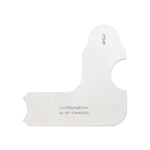 Image of Starrett 167-3/8 Stainless Steel Radius Gauge - Inch, 3/8" Radius