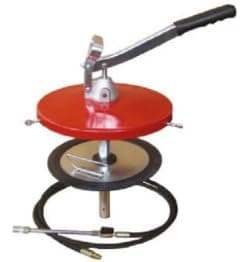 Image of GREASE PUMP COMPLETE FOR 12.5KG BUCKETS, LEVER OPERATED FOR STANDARD 12.5KG GREASE KEGS WILL PUMP NLGI 000 TO NLGI 2