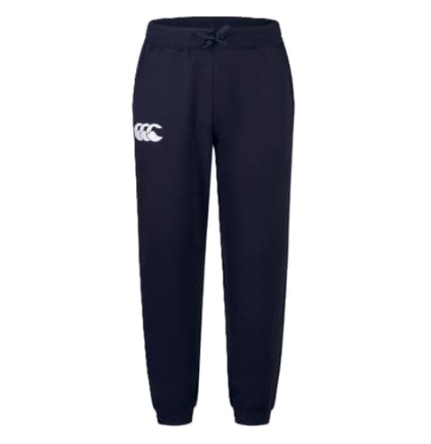 Image of Canterbury Men's CCC Leisure Sweatpants | Jogging Bottoms | Cuffed Hem | Embroidered Logo Fleece Joggers, Navy, XL