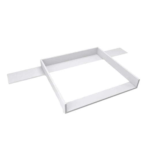 Image of regalik Changing Top with Board for IKEA Hemnes, Changing Table Topper for 50x160 cm Dressers, Removable Changing Unit, Straight Front Panels, White