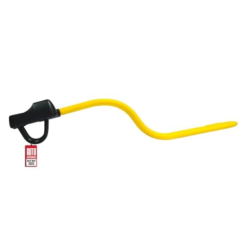 Image of Stoplock Pro Elite Car Steering Wheel Lock HG 150-00 - Safe Secure Heavy Duty Anti-Theft Bar - Universal Fit - Includes 2 Keys and Carry Bag, Black/Yellow, 1 Unit
