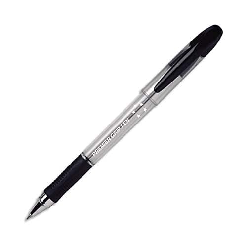 Image of 5 Star Grip Ball Pen 1.0mm Tip 0.5mm Line Black [Pack of 12]