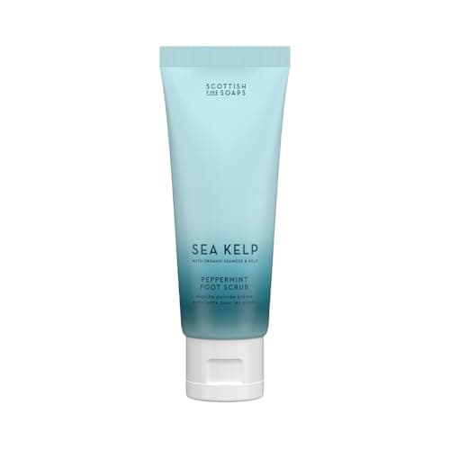 Image of Scottish Fine Soaps Sea Kelp Peppermint Foot Scrub 75ml – Exfoliating Pumice Scrub with Peppermint Oil, Seaweed & Kelp for Soft, Smooth, Refreshed Feet