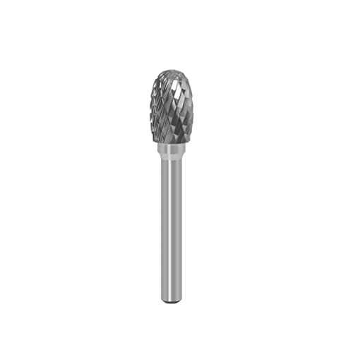Image of Boxonly Tungsten Carbide Rotary Burr Die Grinder Bits Double Cut 1/4" Shank Rotary Tool Grinding Head Diameter 12mm for Woodworking Drilling DIY Engraving Metal Polishing EX1220M06