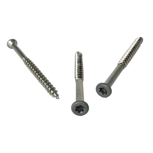 Image of Ceta Painted Head Decking Screw for Composite Decking, Colour Matched Screw, Coloured Screws, 4.2 x 55mm Stainless Steel Colour Coded Screws, 5 Colours, Pack of 50. (Grey (RAL7042))