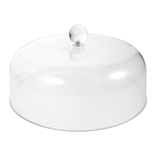 Image of DOITOOL Acrylic Cake Dome Cake Stand Cover Dessert Cheese Cloche Dome Display Stand, Clear Transparent Food Cover, 23 x 23 x 12cm