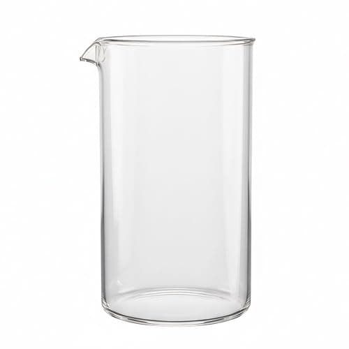 Image of bonVIVO Replacement Glass for French Press – 1000ml Heat-Resistant Glass, Fits All 8 Cup Cafetieres – Durable Replacement for Cafetiere Press