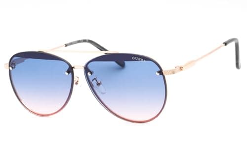 Image of GUESS GF0386 Shiny Rose Gold/Gradient Blue One Size