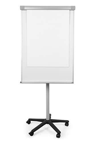 Image of Bi-Office Smart Mobile Conference Easel, Magnetic, Grey, Aluminium Frame 70 x 100 cm