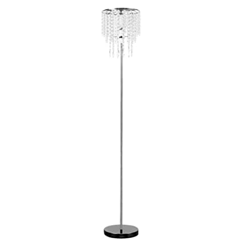 Image of MiniSun | Modern Polished Chrome and Clear Acrylic Droplet Floor Lamp | Floor Lamps & Torchieres, Home Décor & Improvement Essential