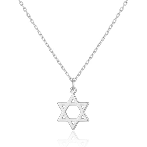 Image of Philip Jones Silver Plated Star of David Necklace