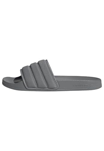 Image of adidas Unisex Adilette NOSHOWER Slides, Grey Three/Grey Three/Grey Three, 5 UK