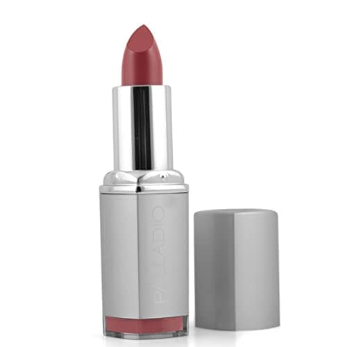 Image of Palladio Herbal Lipstick, Rich Pigmented and Creamy, Infused with Aloe Vera, Chamomile & Ginseng, Prevents Lips from Drying, Combats Fine Lines, Long Lasting Lipstick, Rose Bud