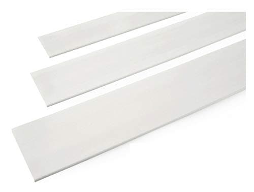 Image of 236.22inch 6M Flat BAR Trim Door Window Architrave White PVC Cover Strip TMW Profiles (25mm)