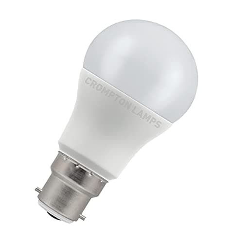 Image of Crompton Lamps LED GLS 8.5W BC-B22d (60W Equivalent) 2700K Warm White Opal 806lm BC Bayonet B22 A60 Frosted Thermal Plastic Light Bulb