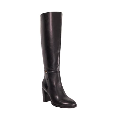Image of Dune London Ladies STARLLING Knee-High Block Heel Boots Size UK 8 Knee High Boots