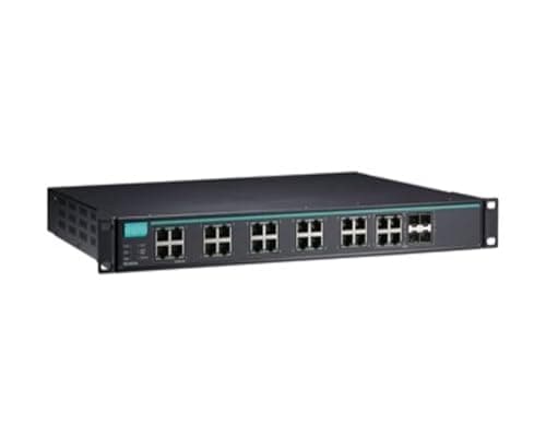 Image of Duratekx IKS-G6524A-4GTXSFP-HV-HV Layer 2 Full Gigabit Managed Ethernet Switch with 20 10/100/1000BaseT(X) Ports, 4 10/100/1000BaseT(X) or 100/1000BaseSFP Slot Combo Ports