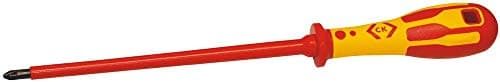 Image of Screwdriver, VDE, PZ 2, 200MM | Screwdrivers SUPERDRIVE/POZIDRIVE Tools, 1 X Qty - T49143-2200