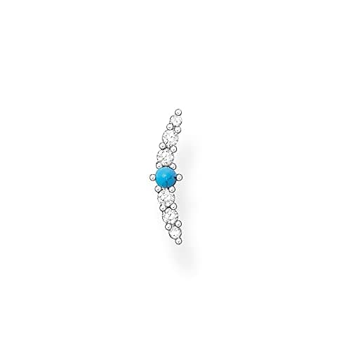 Image of THOMAS SABO Single ear stud turquoise stone 925 Sterling Silver