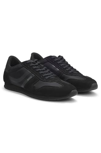 Image of BOSS Men's Levon_Runn_nymi 10277982 01 Trainers, Black, 10 UK