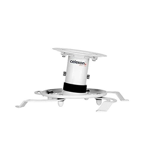 Image of celexon universal projector ceiling mount PDH130 white | tiltable & swivelling projector mount with 360° rotation and 13 cm ceiling distance | max. load capacity 15 kg