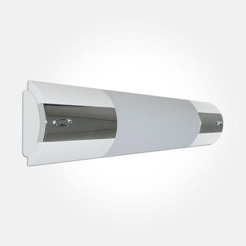 Image of CEW COLCHESTER ELECTRICAL WHOLESALE LTD LED Polished Chrome Dual Voltage Shaver Light Bathroom Mirror Light
