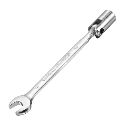 Image of sourcing map 13mm Swivel Head Socket Combination Spanner Wrench CR-V Steel Rotary Torx Socket Head Open End Wrenches Spanner Mirror Polishing for Auto Car Repairing