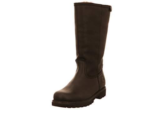Image of Panama Jack Bambina Igloo Women's Warm Lined Slip-On Boots Long Shaft Boots & Ankle Boots, black, 5 UK