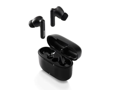 Image of Panasonic RZ-B110WDE-K Wireless Earbuds, Bluetooth 5.3, with Built-in Microphone, XBS, up to 26 Hours Battery Life, with Charging Case, Black