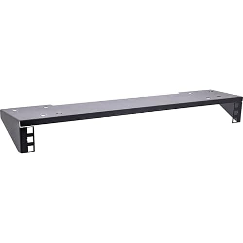Image of InLine 19 Inch Rack for Under-Desk Mounting, 1U, Black, 19105A