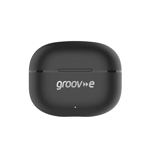 Image of groov e Jive Buds True Wireless Earphones with Charging Case - Black - True Wireless Stereo, 15 Hours of Playback, Touch Control, Voice Assistant Support, Enjoy Music Anywhere