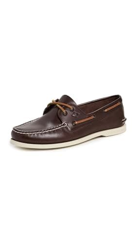 Image of Sperry Men's Authentic Original 2-Eye Boat Shoe, Dark Brown, 11 UK