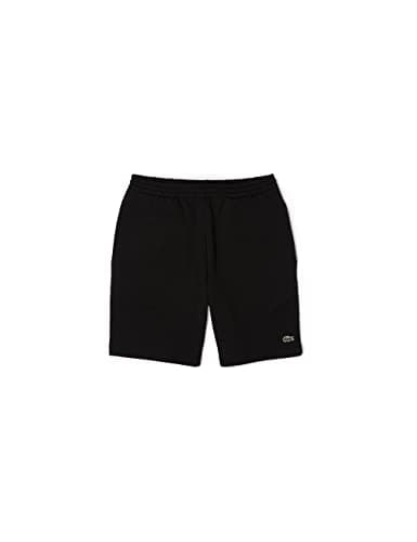 Image of Lacoste Men's Regular Fit Fleece Shorts, Noir, L