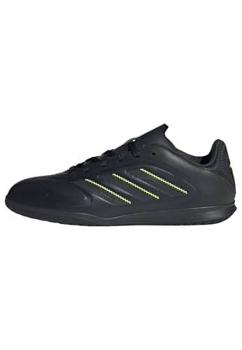 Image of adidas Unisex Kids COPA Pure III Club Indoor Football Boots Kids, core Black/DGH Solid Grey/Lucid Lemon, 4 UK