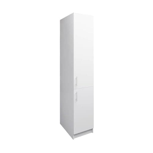 Image of JD Greta Fixed Height 400mm Kitchen Tall Base Cabinet White Matt Larder Storage Unit