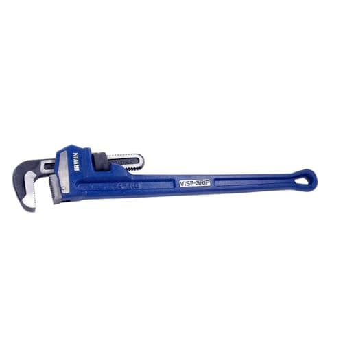 Image of IRWIN Vise-Grip Pipe Wrench, Cast Iron, SAE, 3-Inch Jaw, 24-Inch Length (274104), Blue