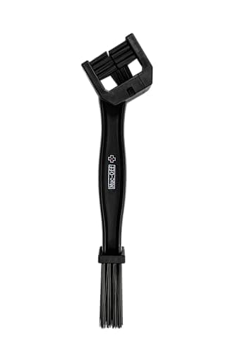 Image of Muc‑Off Bicycle Chain Brush – Road, Gravel & MTB 3‑Sided Chain Cleaning Tool, Tough Bristles, Long End for Cassette/Chainrings, Ergonomic Handle, 100% Polypropylene, 280mm