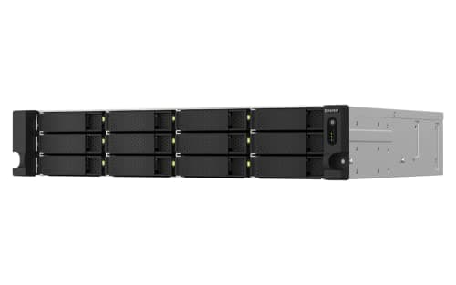 Image of QNAP TS-1264U-RP NAS Rack (2 U) Ethernet/LAN Aluminium, Noir