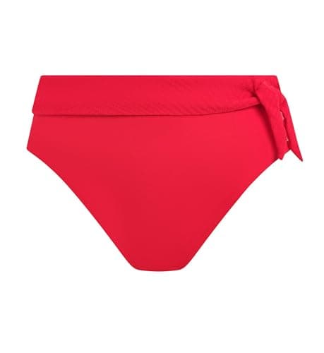 Image of Fantasie Swim Women's Ottawa High Waist Bikini Brief, Radiant Red, Large