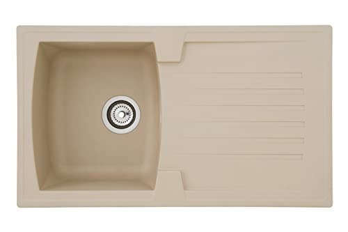 Image of respekta Alineo100 Kitchen Sink, Sandy Beige, 86 cm