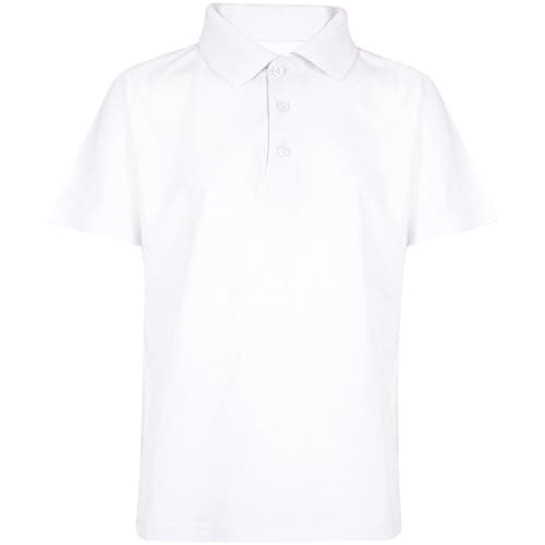 Image of A2Z 4 Kids Boys Polo T Shirts Plain Summer Tank Top - PL Polo T Shirt White 5-6