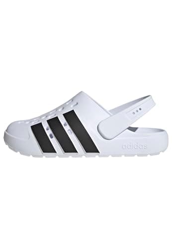 Image of adidas Unisex ADILETTE 2.0 CLOG, Cloud White/Core Black/Cloud White, 7 UK