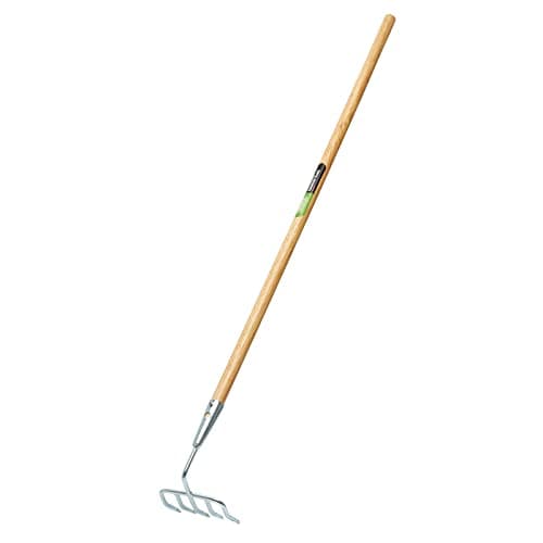 Image of Draper 09985 Long Handled Steel Narrow Rake, Silver, One Size