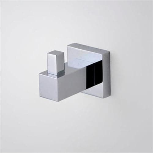 Image of Nes Home Wall Mounted Single Wall Mounted Brass Chrome Square Robe Hook