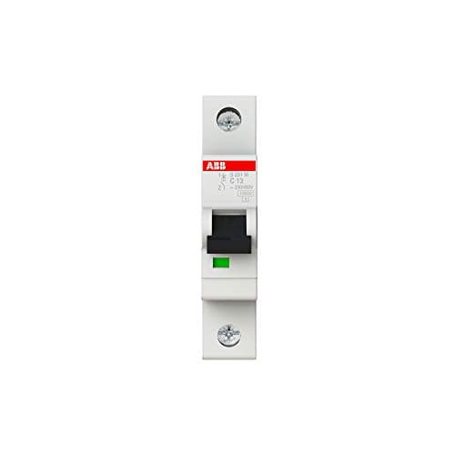 Image of ABB S201M-C13 Miniature Circuit Breaker, 1 Pole, Type C, 10/15kA Breaking Capacity, 13 Amp Current (2CDS271001R0134)