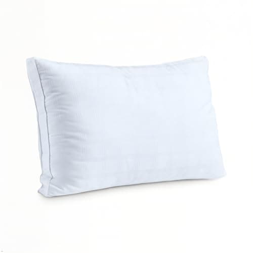Image of D & G THE DUCK AND GOOSE CO Premium Hotel Quality Luxury Down Alternative White Microfiber Pillow – Hypoallergenic, 100% Cotton with Elegant Design (48x74 cm / 19x29 inches, Pack of 1)