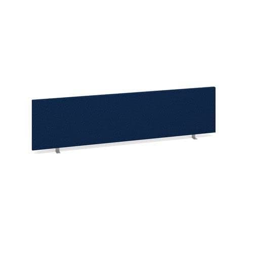 Image of Office Monster Straight desktop fabric screen 1600mm x 400mm - blue
